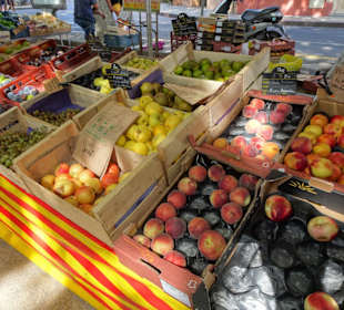Eindrücke vom Wochenmarkt in Collioure