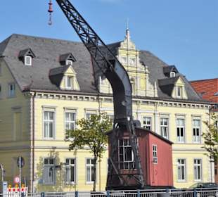Blick auf den Alten Hafenkran Oldenburg