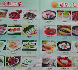 Speisekarte,Restaurant 6Km entfernt