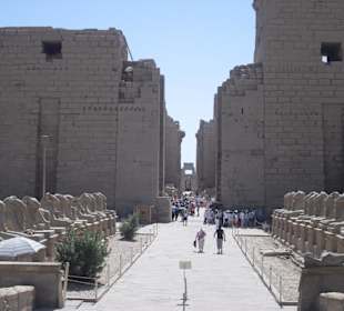 Eingang Karnak Tempel