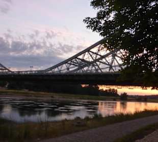 Loschwitzer Brücke / Blaues Wunder Sonnenuntergang