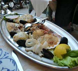 Fischplatte im Ristorante "Don Pedro"