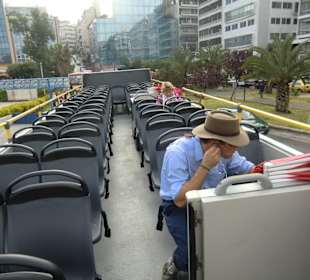 Wir hatten den Bus fast für uns allein