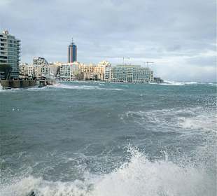 Balluta Bay Malta infront of Le Méridien Hotel