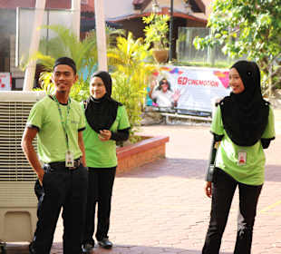 Mitarbeiter beim SkyCab