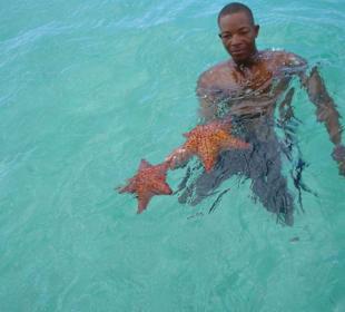 Beim Ausflug zur Insel Saona...