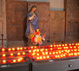 In der Friedhofskapelle im Petersfriedhof