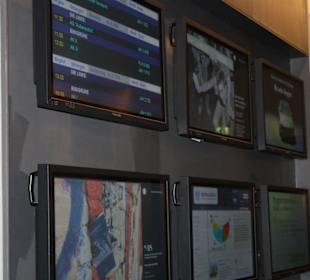 Informationswand für Politiker