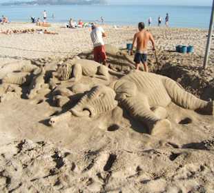 Elefant aus Sand