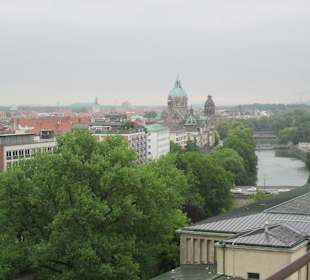 Blick von oben nahe Obesrevatorium auf München