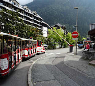 Mit der Mini Train durch Chamonix