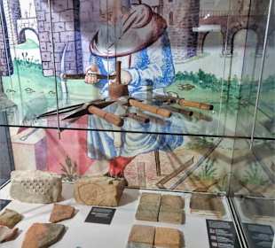 Steinbearbeitung in der Veste Heldburg