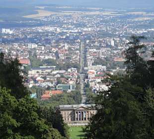 Widok z góry na Kassel