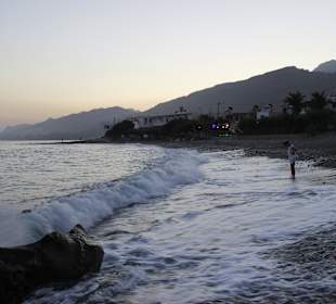 Abendstimmung am Strand von Koutsouras
