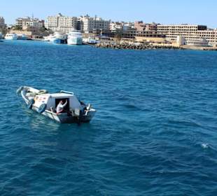 Hurghada widziana ze statku