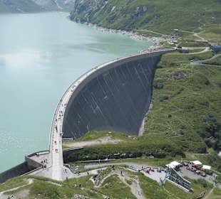 Jeziora zaporowe Moosenboden-widok z góry