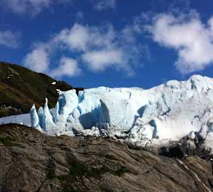 Beim Aguila Gletscher