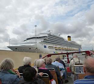 Unser Dampfer liegt im Hafen