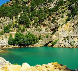 Abfahrt vom Staudamm