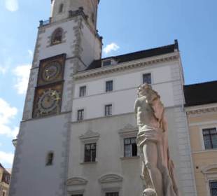 Das Rathaus mit Rathausturm am Untermarkt
