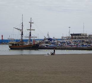 Blick auf den Strand