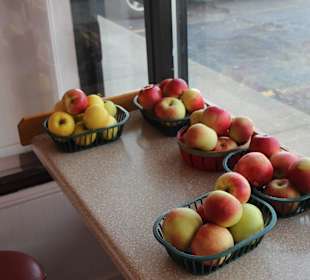 Frische Äpfel als Zugabe