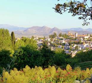 Blick aus die Berge der Sierra Nevada