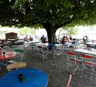 Der Biergarten der "Fähre"