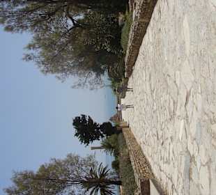 Weg zur großen Ausgrabungsstätte