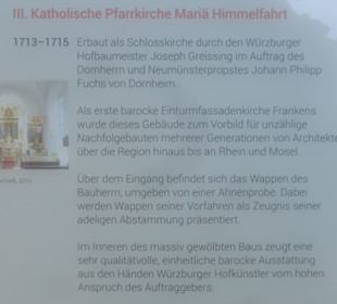Friesenhausen INFO-Tafel Kirche Mariä Himmelfahrt