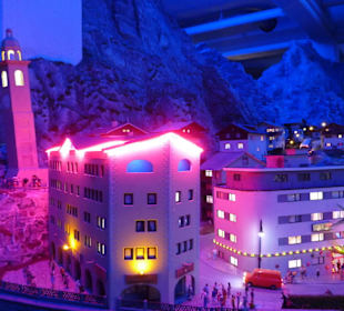 Städtchen nachts in Bergen