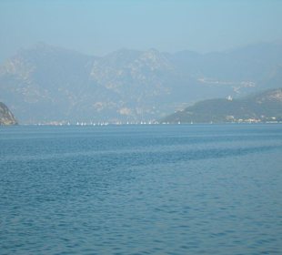 Iseosee mit Insel Monteisola