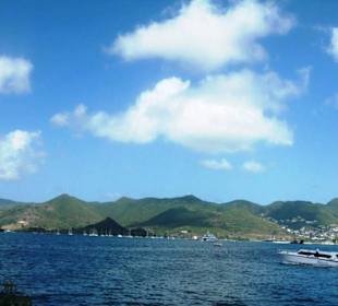 Bei der Einfahrt in den Hafen