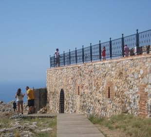 Unterhalb der Aussichtsplattform