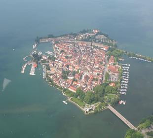 Lindau vom Zeppelin aus gesehen