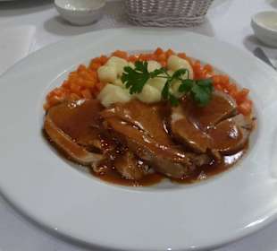 Leckeres Abendessen im Różana