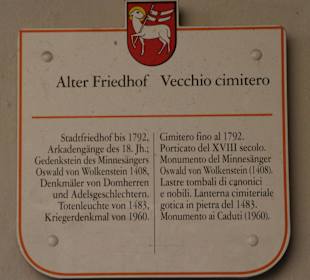 Historische Beschreibung Alter Friedhof Brixen