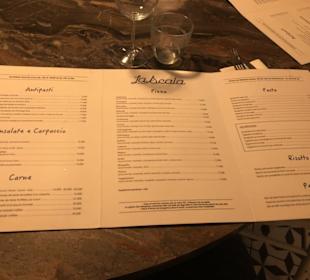 Restaurant La Scala  La Carte
