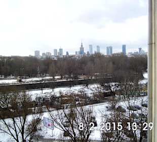 Warszawski Skyline z praskiej strony.