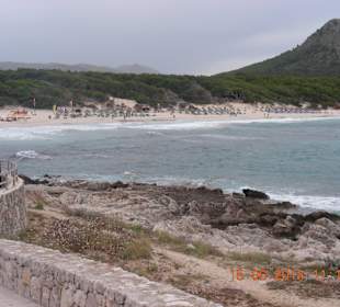 Cala Agulla bei schechtem Wetter
