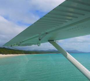 Blick aus dem Wasserflugzeug