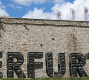 Blick zur Zitadelle auf dem Petersberg