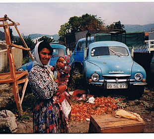Marktfrau mit Baby in Söke