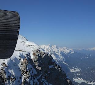 Blick ins Tal vom Karwendel, Fernrohr