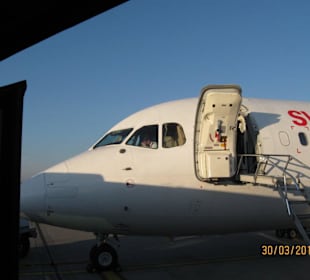 Parkposition nach Landung