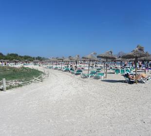 Gepflegter und weitläufiger Strand 