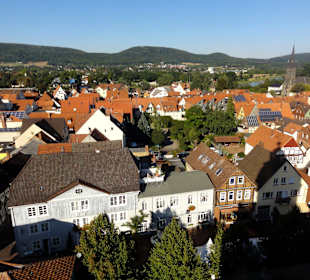 Blick über Rinteln vom Kirchturm