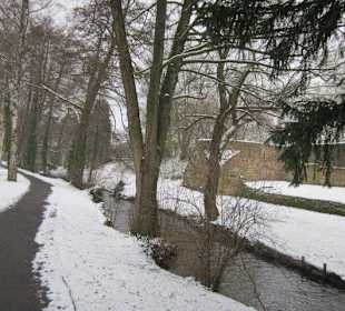 Altstadt Wissembourg im Winter
