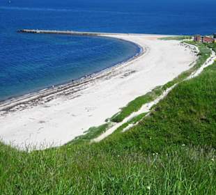 Blick auf den Nordstrand von Helgoland