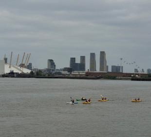 Blick aus dem Pub Trafalgar Tavern